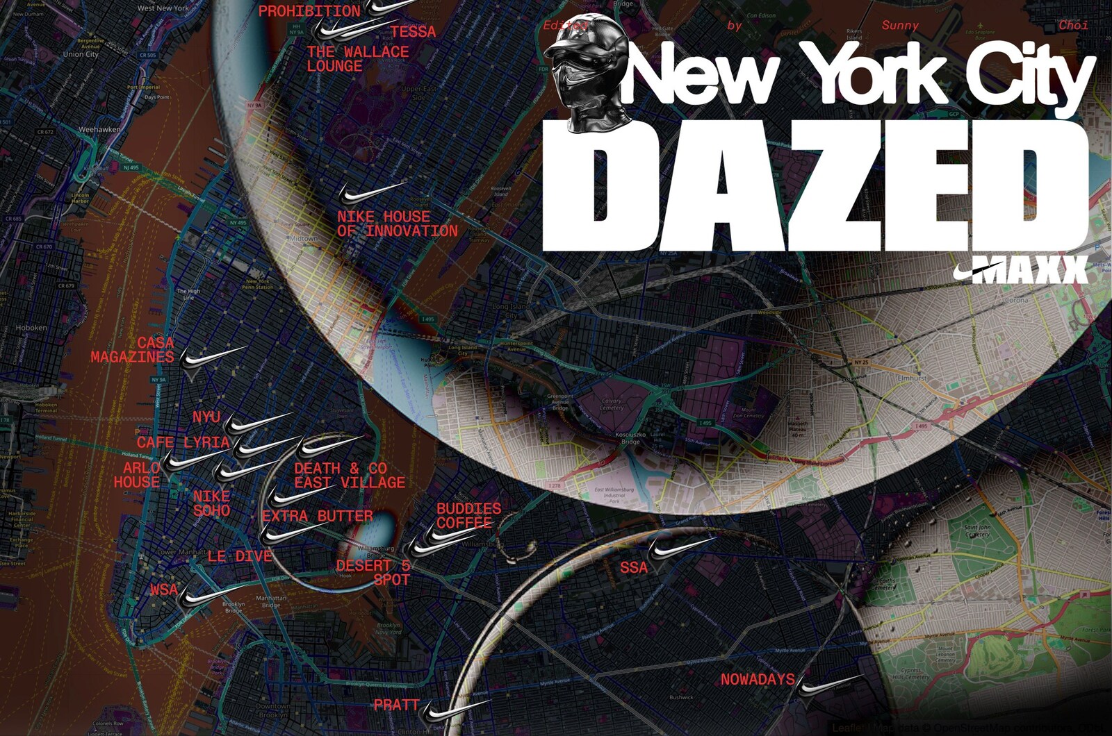 NYC Dazed Maxx Map